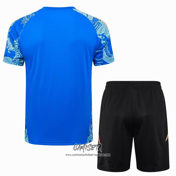 Chandal del Real Madrid Dragon 2024-2025 Manga Corta Azul - Pantalon Corto
